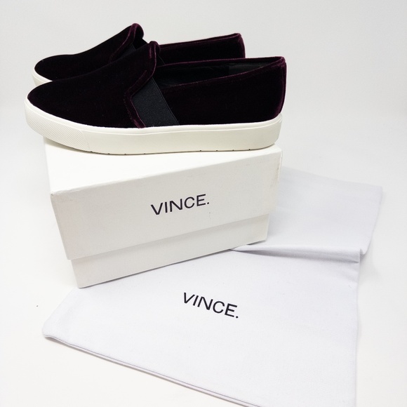 Vince Shoes - Vince Blair Oxblood Loafer Slip On Sneaker Velvet US 5 EU 35